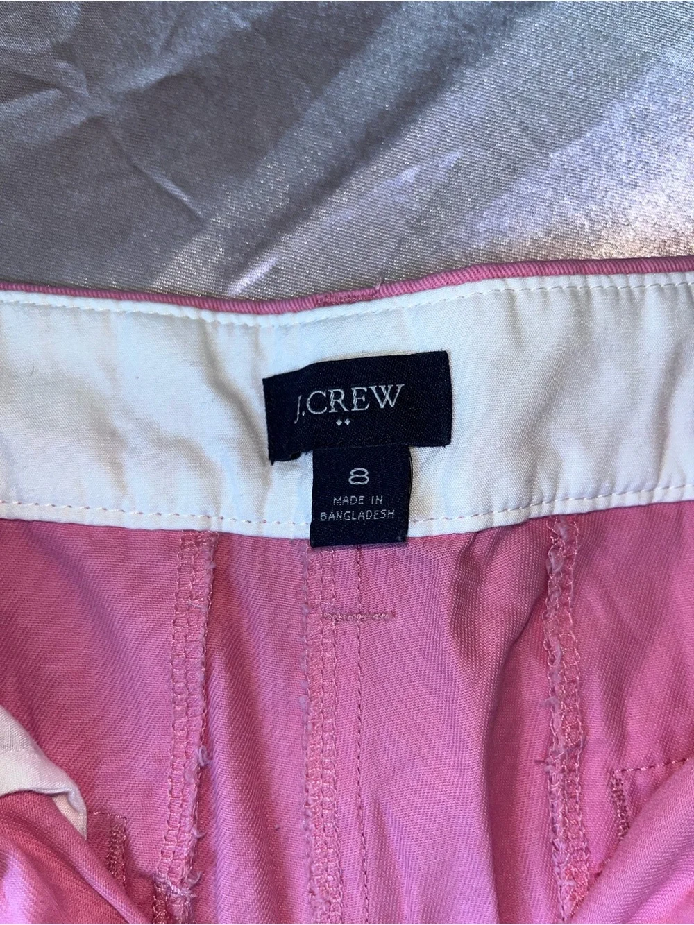 J. Crew Pink Cotton Chino Shorts